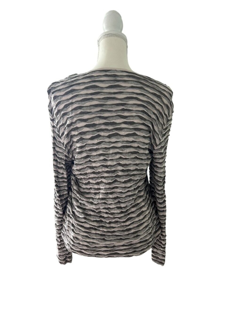 GERRY WEBER Collection Gray Patterned Top Size Small - Picture 2 of 3